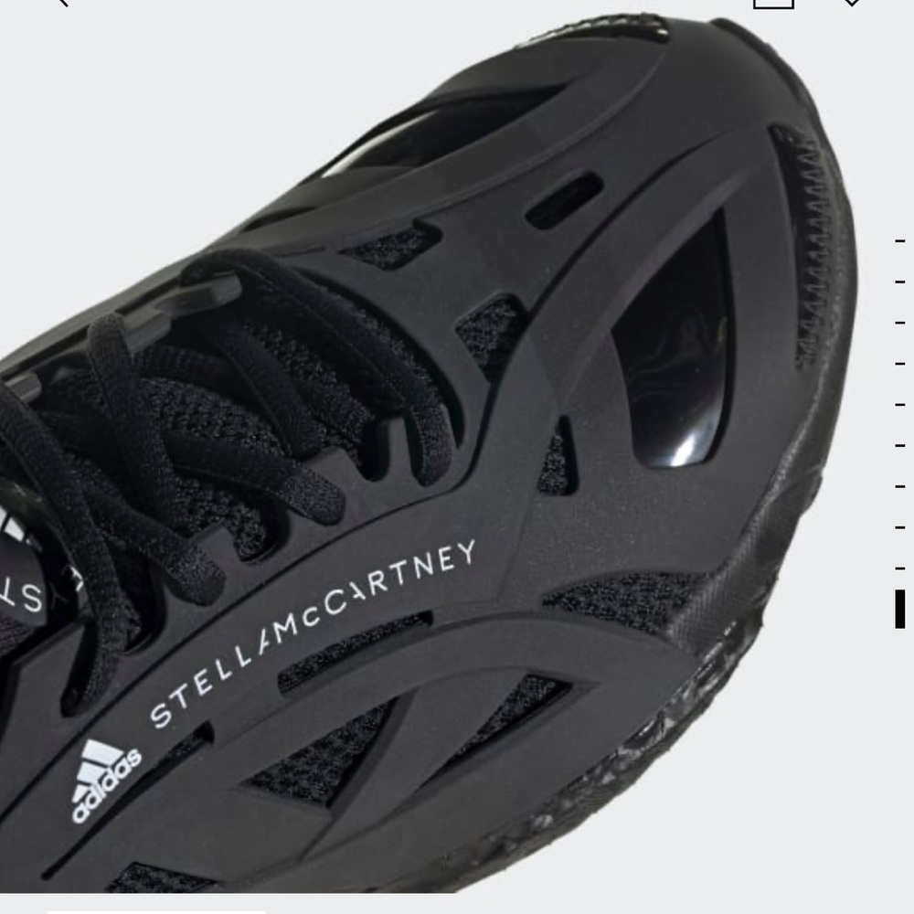 Adidas by Stella McCartney Black Solarglide 9.5 NIB